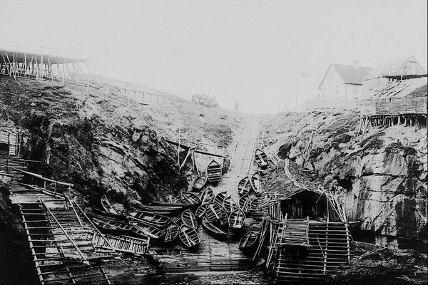 619059 Pouch Cove, Nfld., C.1919, Photo Holloway Studio PA 121936 A4 Photo Print