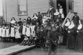 619061 Group Of Nuns And Students, C.1890, PA 123707 A4 Photo Print