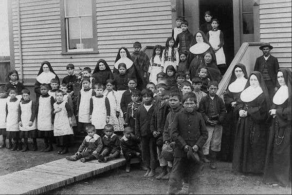 619061 Group Of Nuns And Students, C.1890, PA 123707 A4 Photo Print