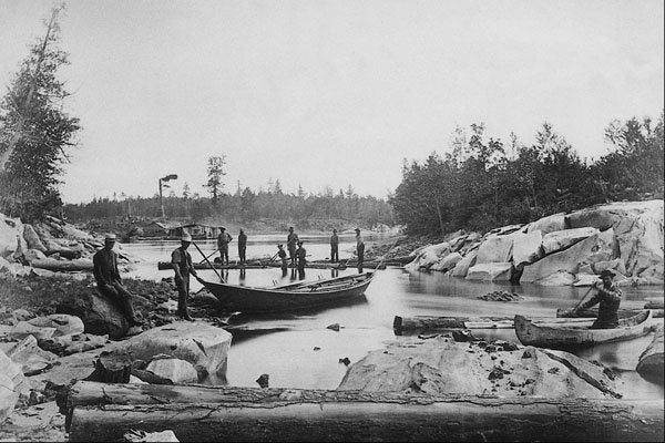 619073 Ottawa River, Quebec, C.1872, Photo A. Henderson PA 147565 A4 Photo Print
