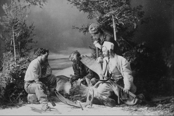 619087 Studio Re enactment, C.1866, Photo W. Notman PA 138585 A4 Photo Print