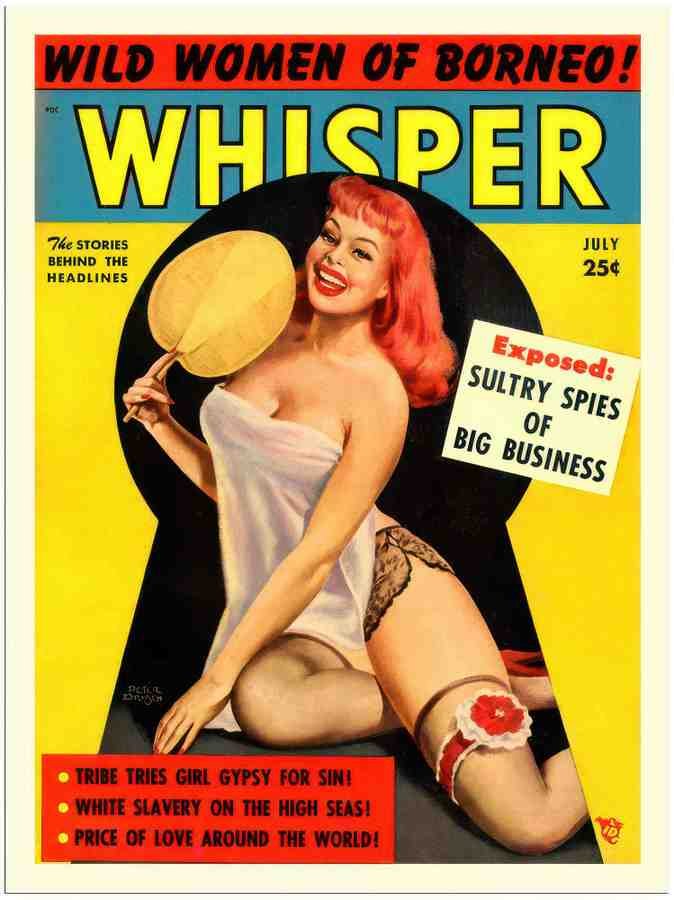 62 whisper glamour magazine cover 2 Vintage Advert A4 Photo Print
