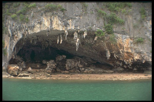 621002 A Cave In The Rock, Halong Bay A4 Photo Print