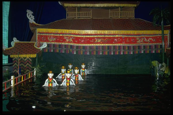 621010 Water Puppets, War Museum, Ho Chi Minh City A4 Photo Print
