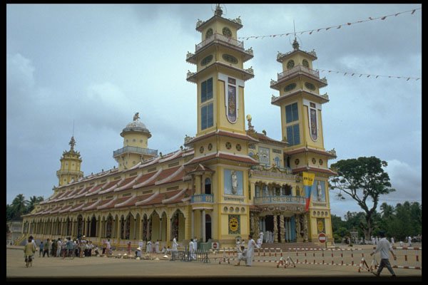 621020 Cao Dai Cathedral, Tay Ninh A4 Photo Print