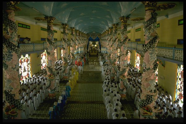 621022 Cao Dai Cathedral, Tay Ninh A4 Photo Print