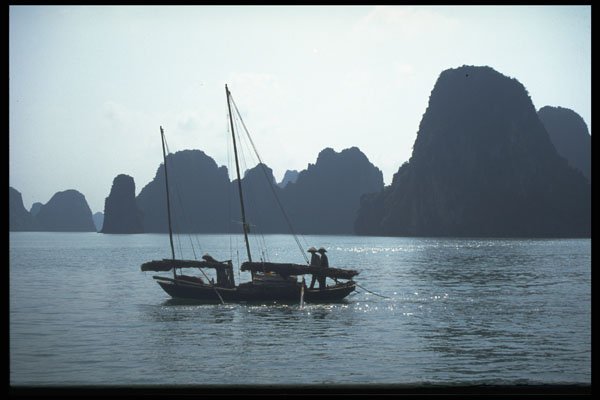 621056 Fishing Boat, Halong Bay A4 Photo Print