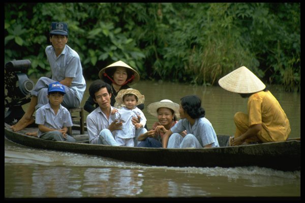 621077 Public Transportation, Mekong Delta A4 Photo Print