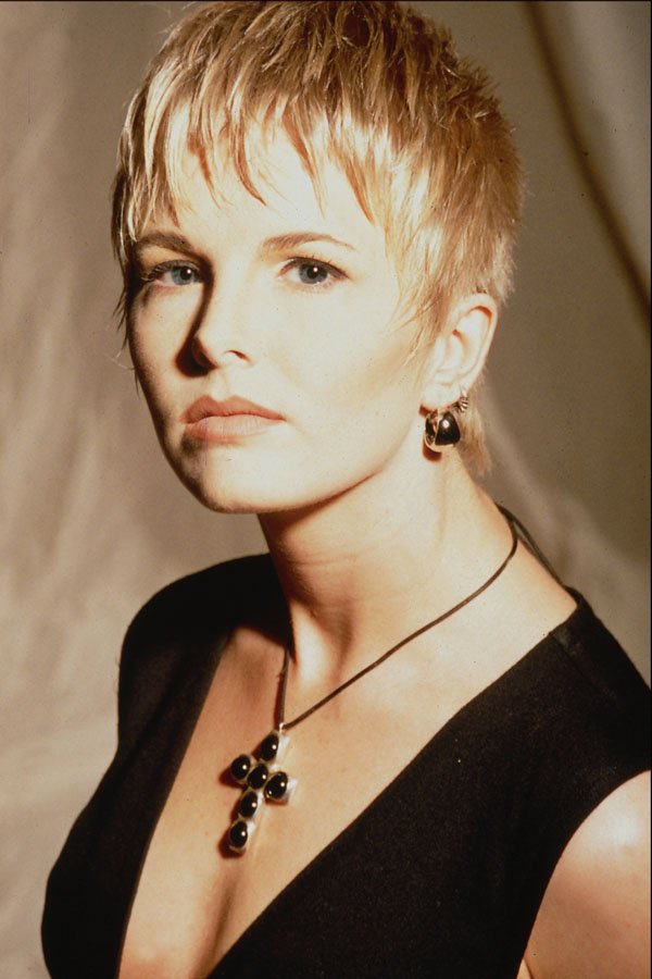 622030 Blonde With Short Layers And Wispy Bangs A4 Photo Print