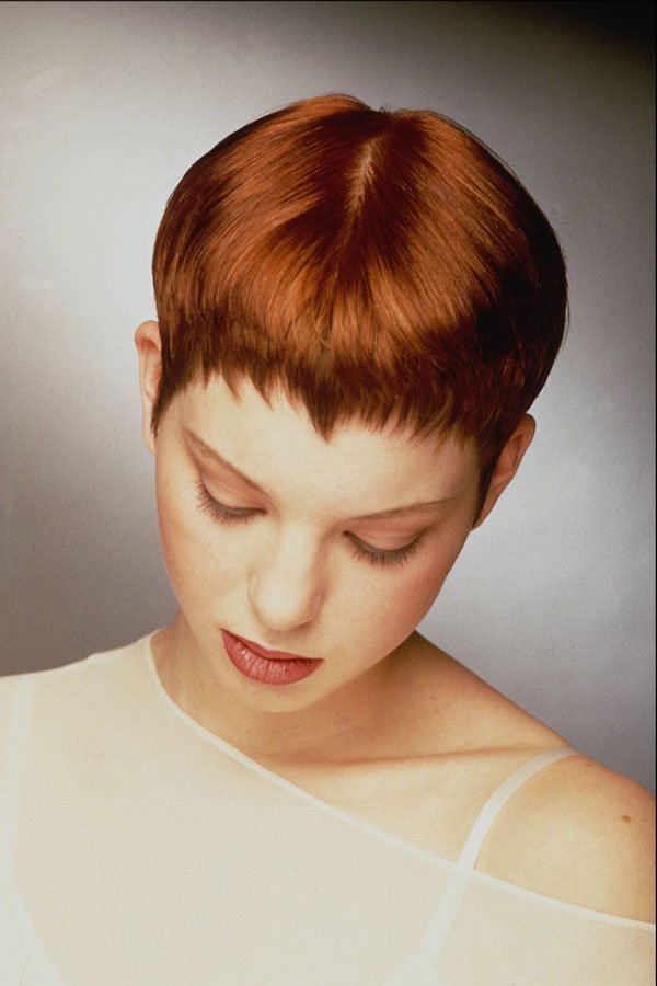 622033 Top View Of A Redhead With Pixie Cut A4 Photo Print