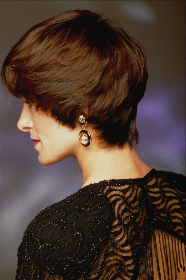 622046 Back View Of Brunette With Short Style A4 Photo Print