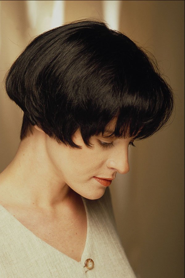 622062 Black Hair In Wedge Style A4 Photo Print