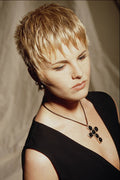 622066 Blonde With Short Layers And Wispy Bangs A4 Photo Print