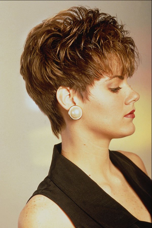 622067 Chic Profile Of A Blonde With Short, Styled Layers A4 Photo Print