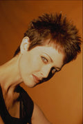 622083 Brunette With Short, Spiky Style A4 Photo Print