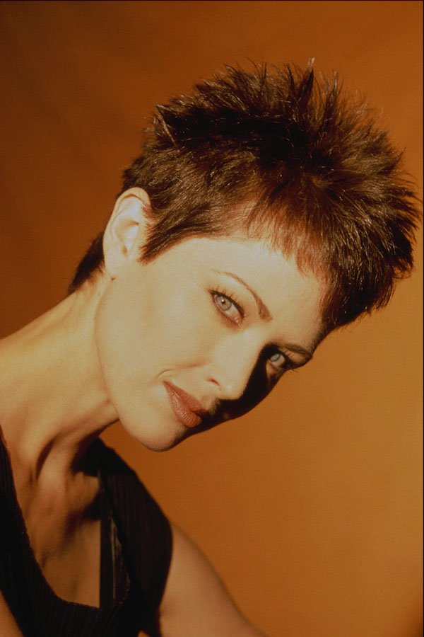 622083 Brunette With Short, Spiky Style A4 Photo Print