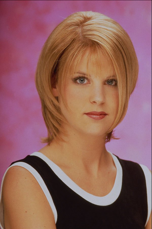 622089 Blonde Layers With Wispy Bangs A4 Photo Print