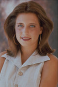 622090 Casual Brunette With Middle Part A4 Photo Print