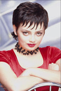 623013 Gelled Bangs For This Brunette's Short Style A4 Photo Print
