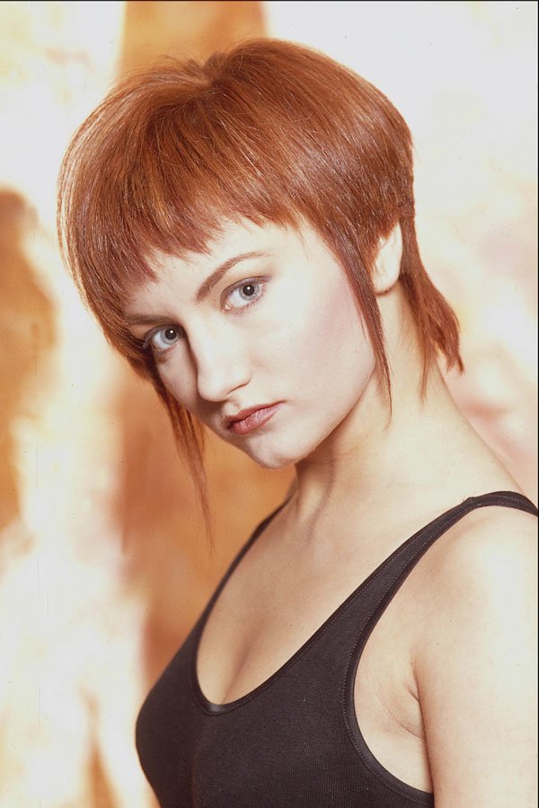 623022 Redhead With Jagged Bangs A4 Photo Print