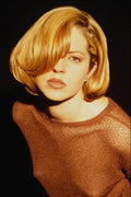 623036 Blonde Bob With Long Bangs A4 Photo Print
