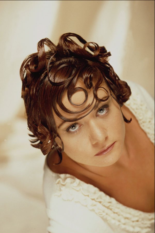 623041 Curly Bangs A4 Photo Print