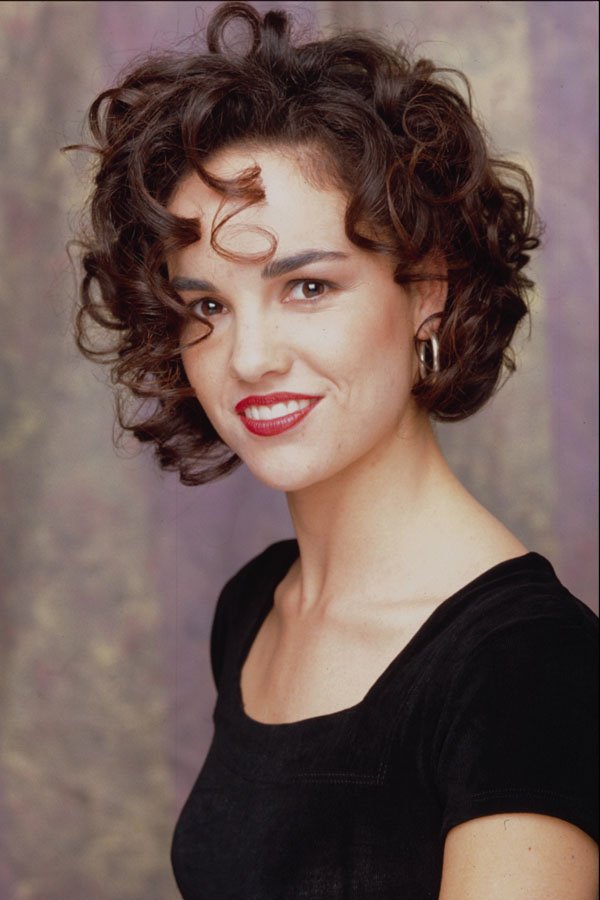 623058 Brunette With Roller Curls A4 Photo Print
