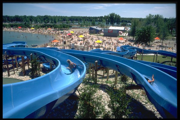 624005 Waterslide A4 Photo Print