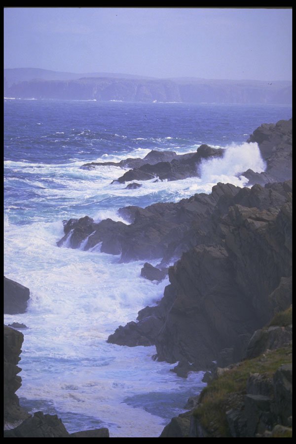 624021 Rocky Surf, Newfoundland A4 Photo Print