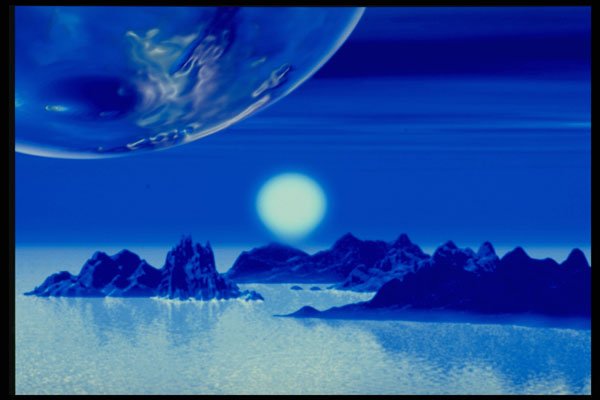 624041 Blue Pluto A4 Photo Print