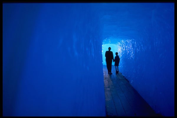 624042 Glacier Tunnel A4 Photo Print