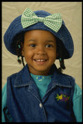 624067 Little Girl In Blue A4 Photo Print