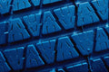 624085 Blue Tire Tread A4 Photo Print