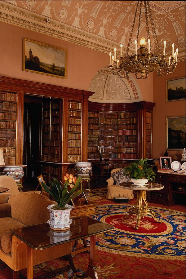 625002 Library, Harewood House Near Leeds, Yorkshire A4 Photo Print