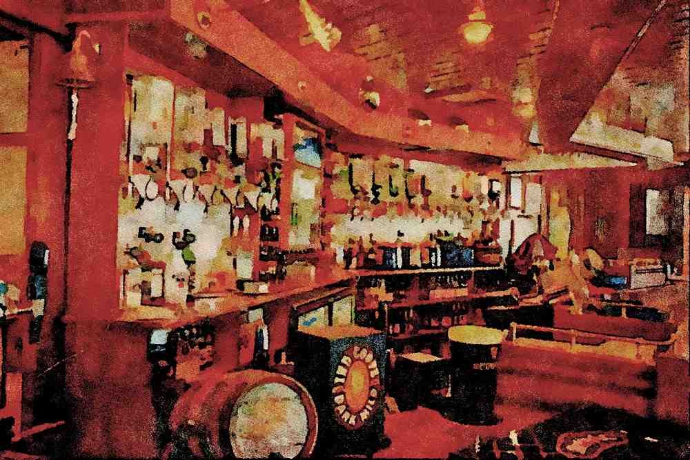 625011 English Pub Interior A4 Limited Edition Watercolour Print