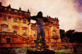 625026 Harewood House, Orpheus Statue A4 Limited Edition Watercolour Print