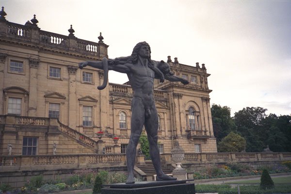 625026 Harewood House, Orpheus Statue A4 Photo Print