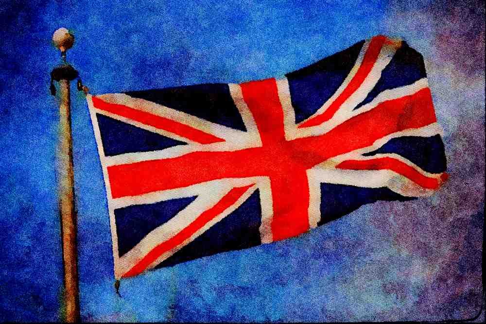 625027 The Union Jack A4 Limited Edition Watercolour Print