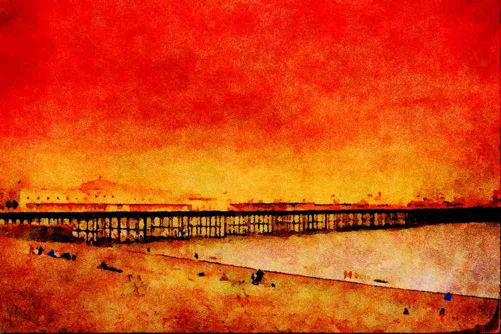 625064 Brighton Pier A4 Limited Edition Watercolour Print