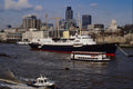 625077 Royal Yacht Britannia Moored On The River Thames A4 Photo Print