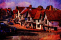 625080 Lavenham, Suffolk A4 Limited Edition Watercolour Print