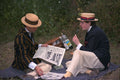 625083 Riverside Picnic For Two A4 Photo Print