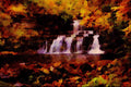 625085 Yorkshire Waterfall A4 Limited Edition Watercolour Print