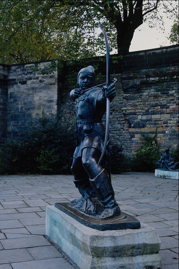 625086 Statue Of Robin Hood, Nottingham Castle A4 Photo Print