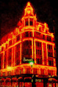 625092 Harrods, London A4 Limited Edition Watercolour Print