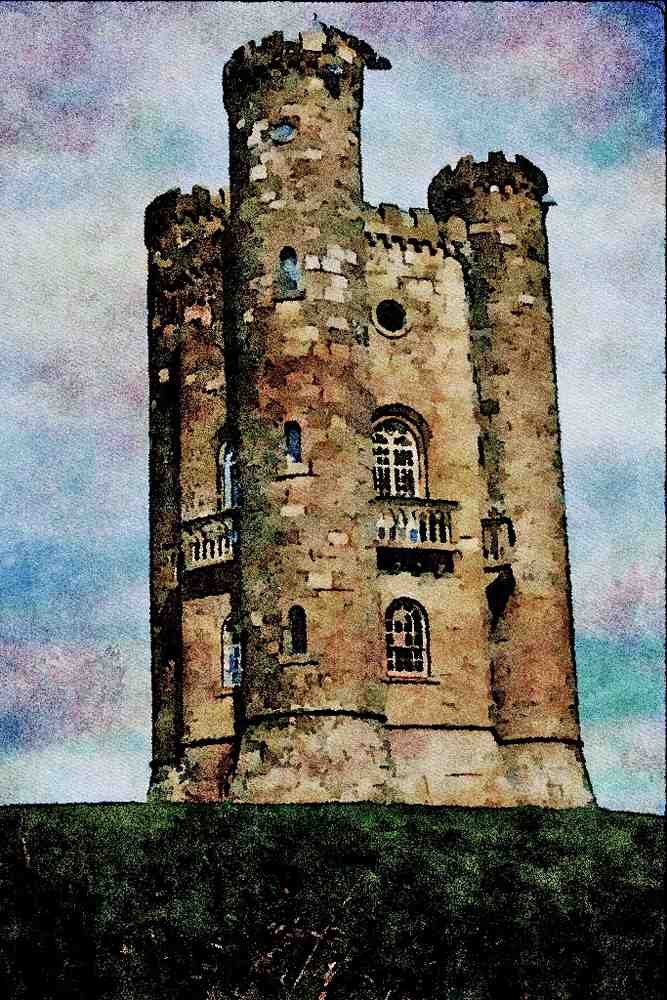 625096 Broadway Tower, Gloucestershire A4 Limited Edition Watercolour Print