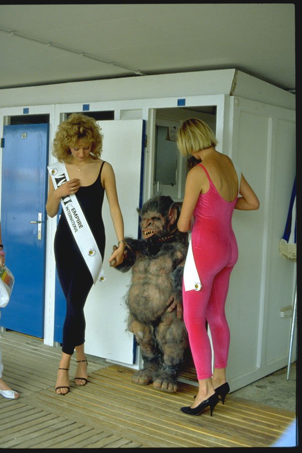 626009 Models With Gorilla A4 Photo Print