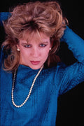 626077 Model In Blue A4 Photo Print