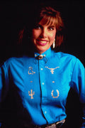 626084 Woman's Western Tuxedo Shirt A4 Photo Print