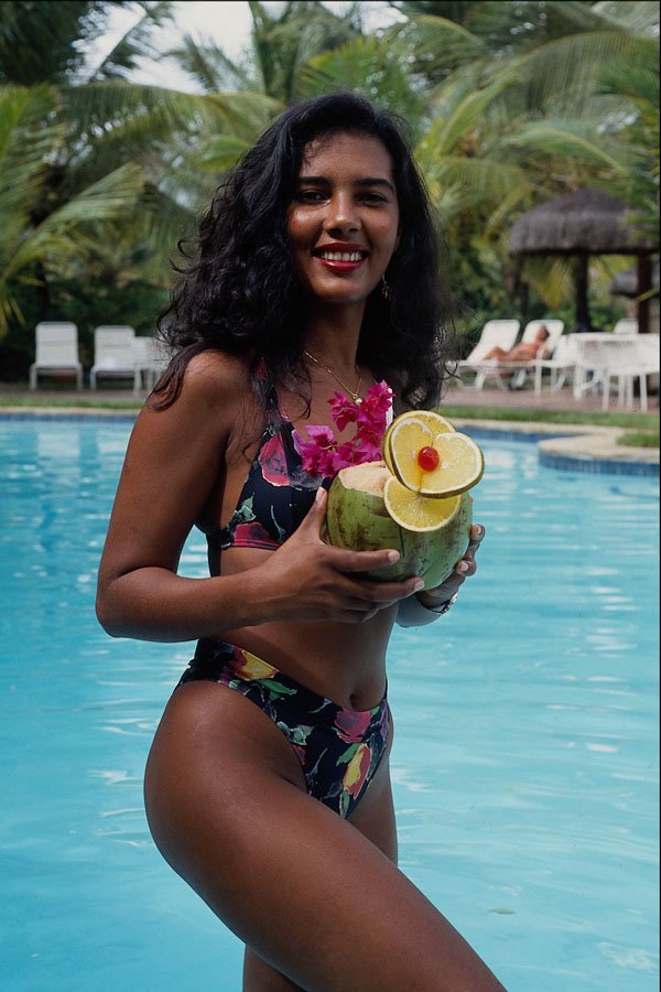 626097 Beautiful Brazilian Lady In Bikini A4 Photo Print